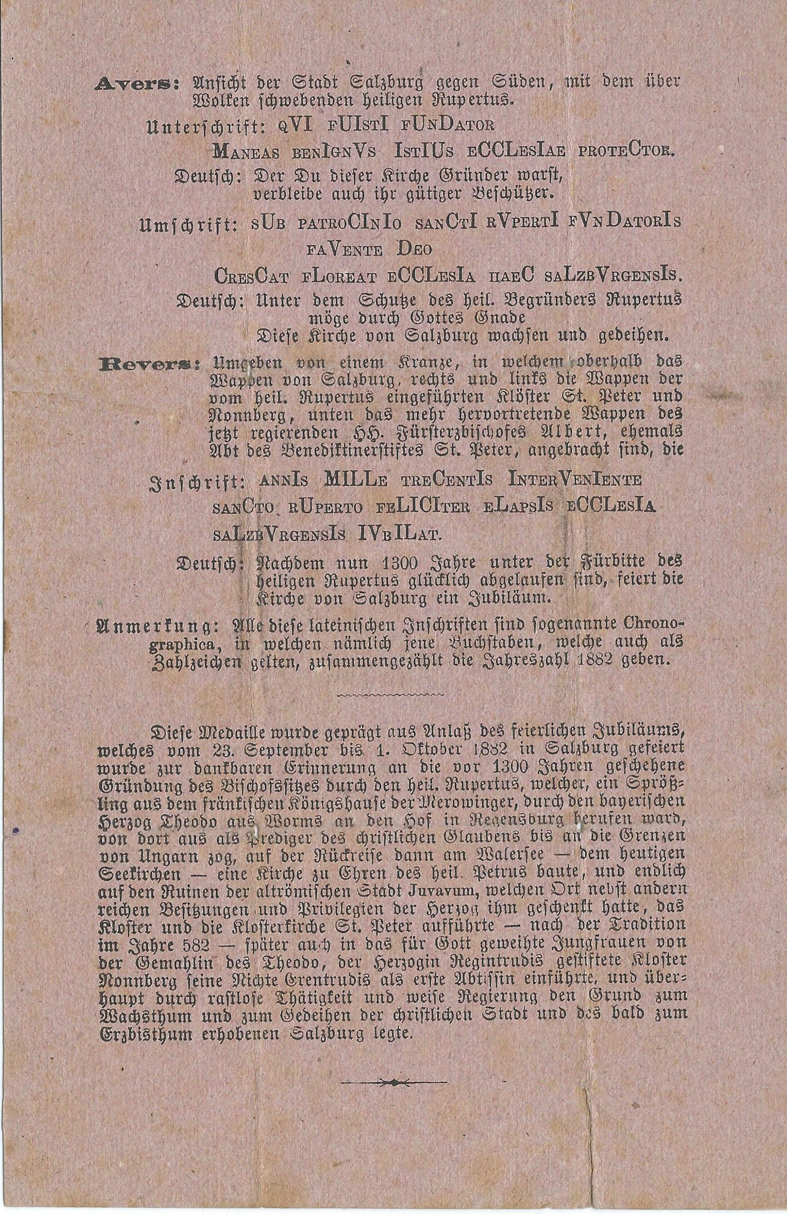 Stiftsjubiläum 1882