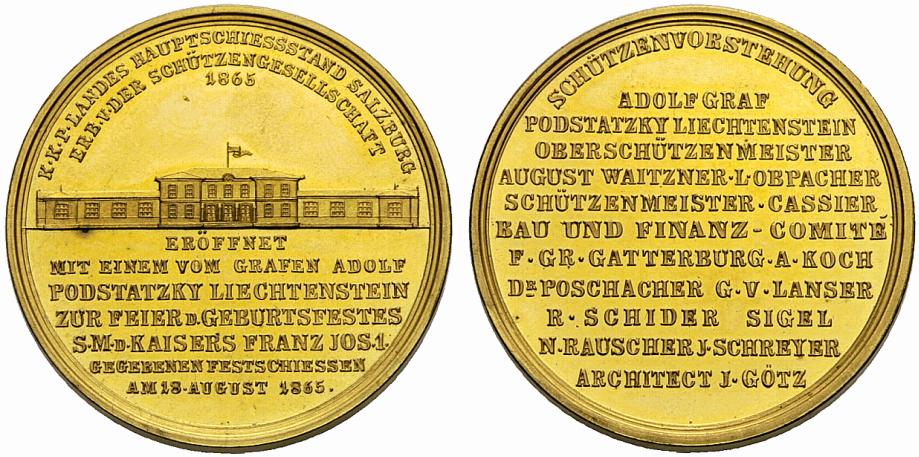 Eröffnung des Salzburger Landes Hauptschiessstandes 1865